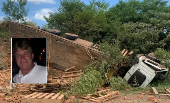 Caminhoneiro perde a vida em grave acidente na Rota do Sol, em São Francisco de Paula
