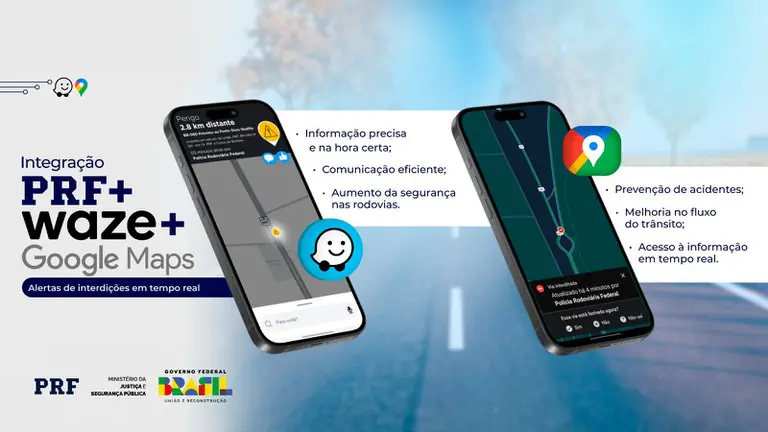 PRF firma parceria com Waze e Google Maps para auxiliar motoristas no Carnaval