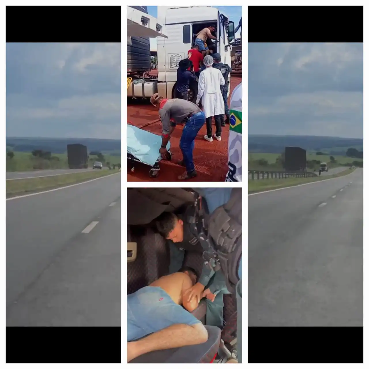 Caminhoneiro dirige na contramão na BR-262