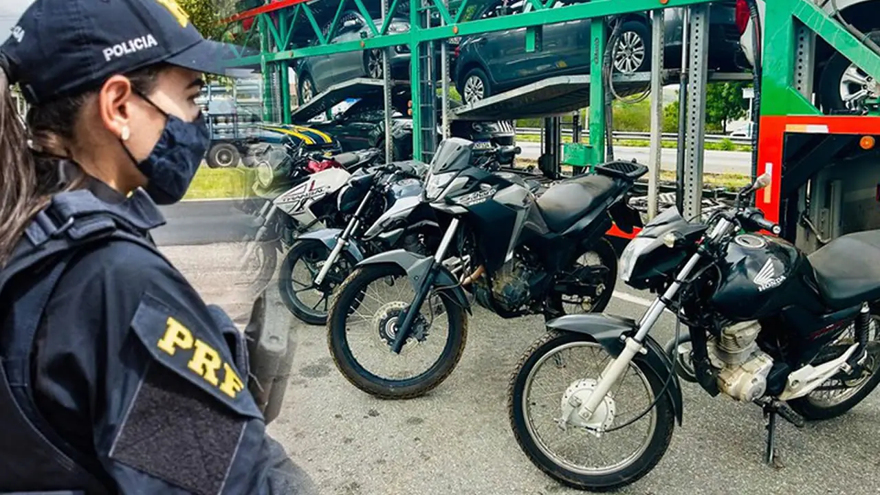 PRF intercepta cegonha com cinco motos furtadas na BR-116 em Jequié (BA)
