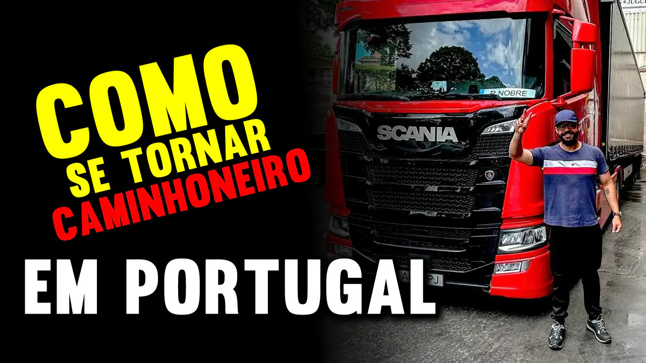 De Brasília à Europa: Ricardo Nobre explica como se tornar um caminhoneiro em Portugal.