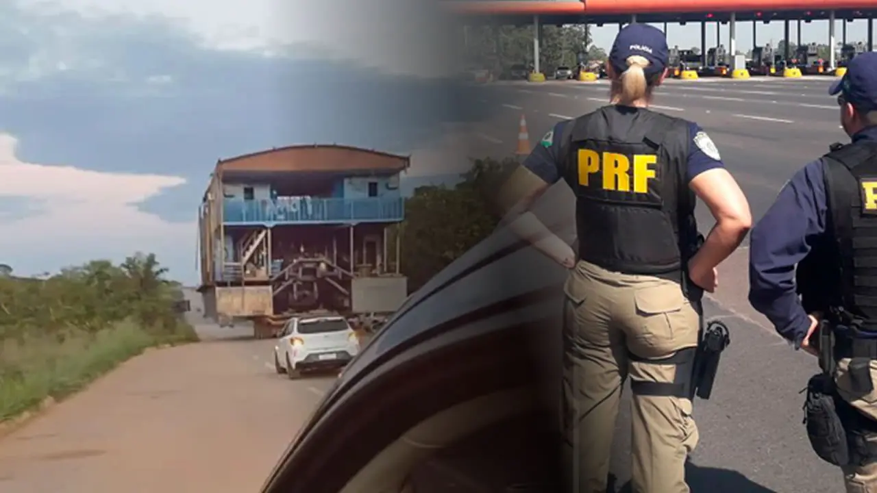 Motorista alcoolizado é flagrado transportando draga de garimpo de forma irregular em Rondônia