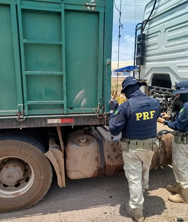 PRF apreende 95 m³ de carvão ilegal durante fiscalização na BR-230, em Marabá (PA)