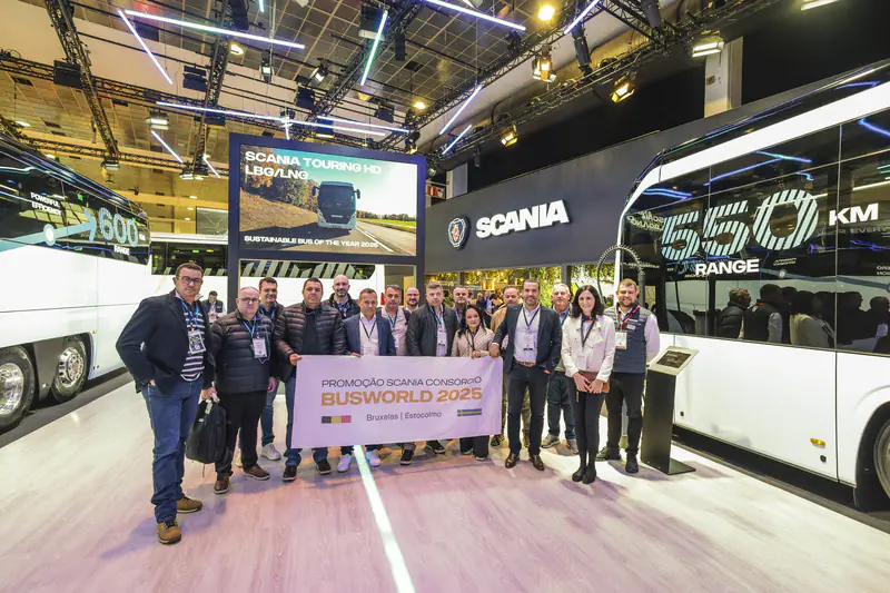 Scania Consórcio leva clientes à maior feira de ônibus do mundo e sorteia chassi zero km