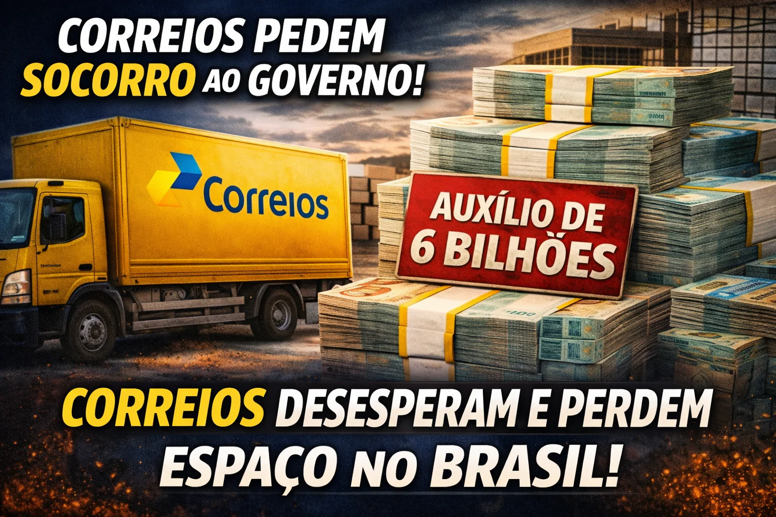 Correios pedem bilhões ao governo enquanto perdem espaço para a nova logística do Brasil