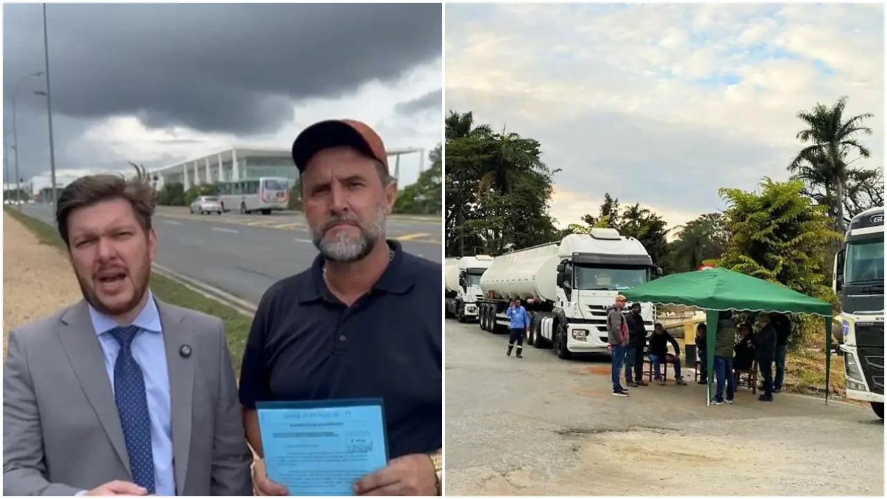 Pauta da greve dos caminhoneiro é protocolada em Brasília.