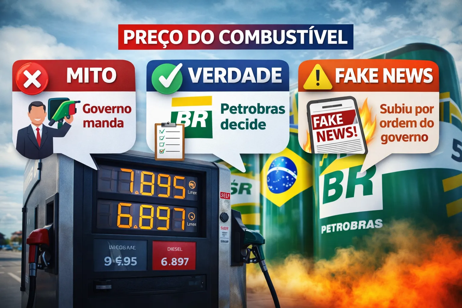 Bolsonaro e Lula não tem culpa pelos aumentos dos combustível, entenda os mitos e verdades.