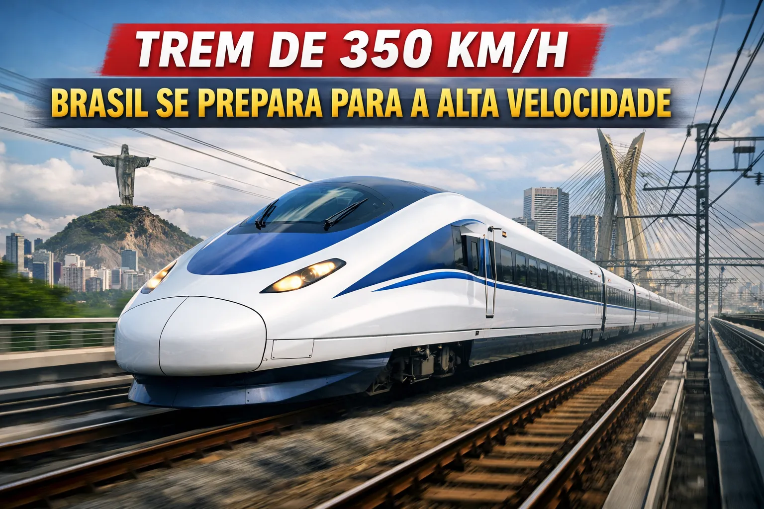 Trem misterioso de 350 km/h coloca o Brasil em novo patamar e chama atenção do continente