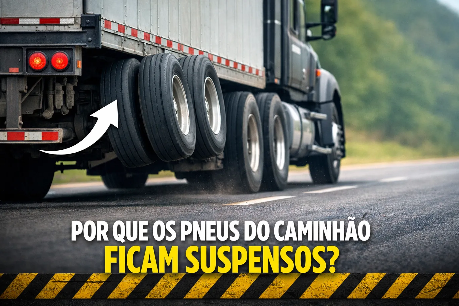Por que alguns pneus do caminhão não encostam no chão? Entenda o motivo