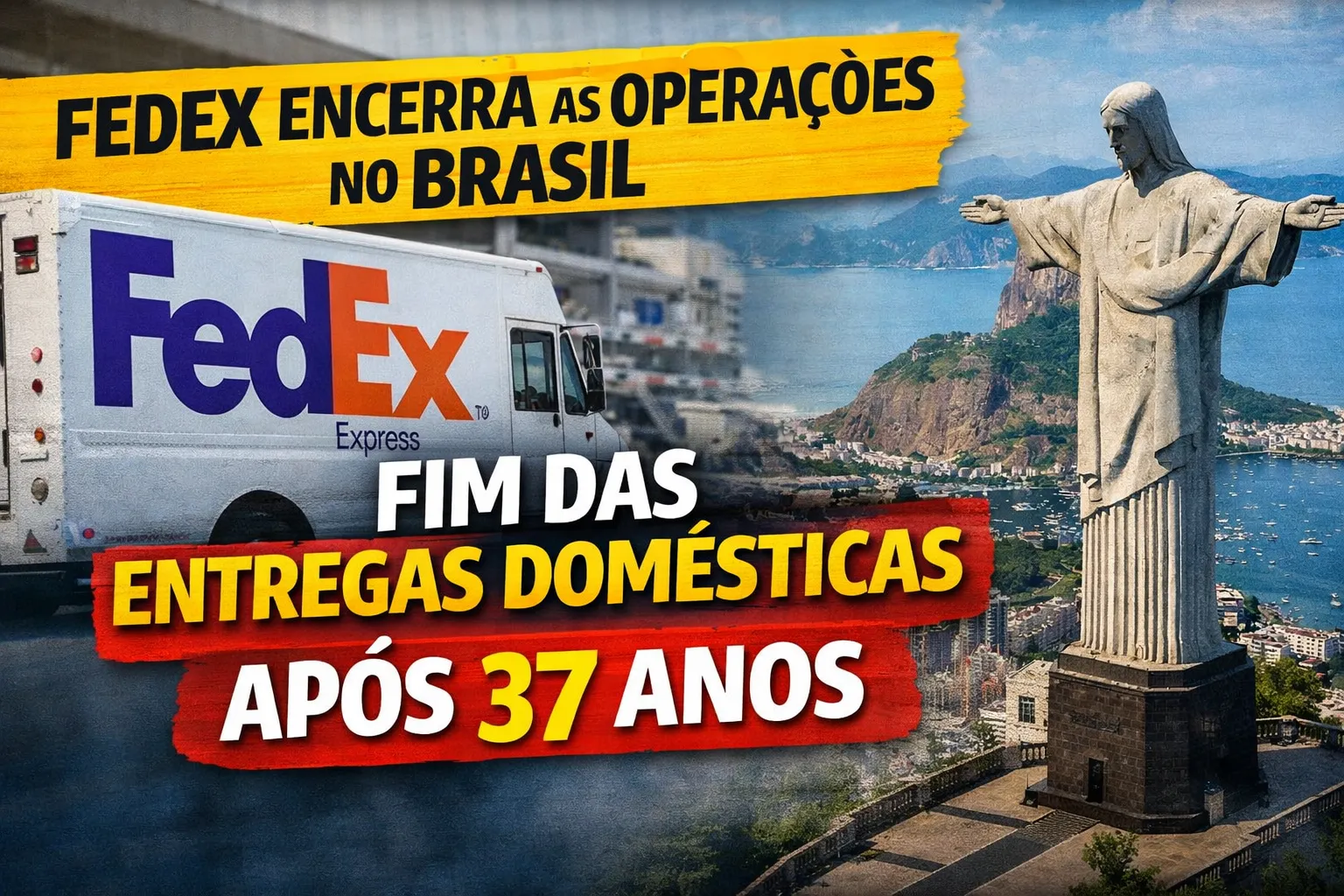 FedEx encerra serviços de entregas domésticas no Brasil após 37 anos e mantém foco em operações internacionais