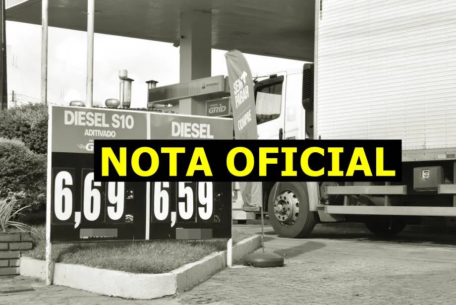 Unipetro publica nota oficial sobre o preço aplicado do Diesel e possível desabastecimento.