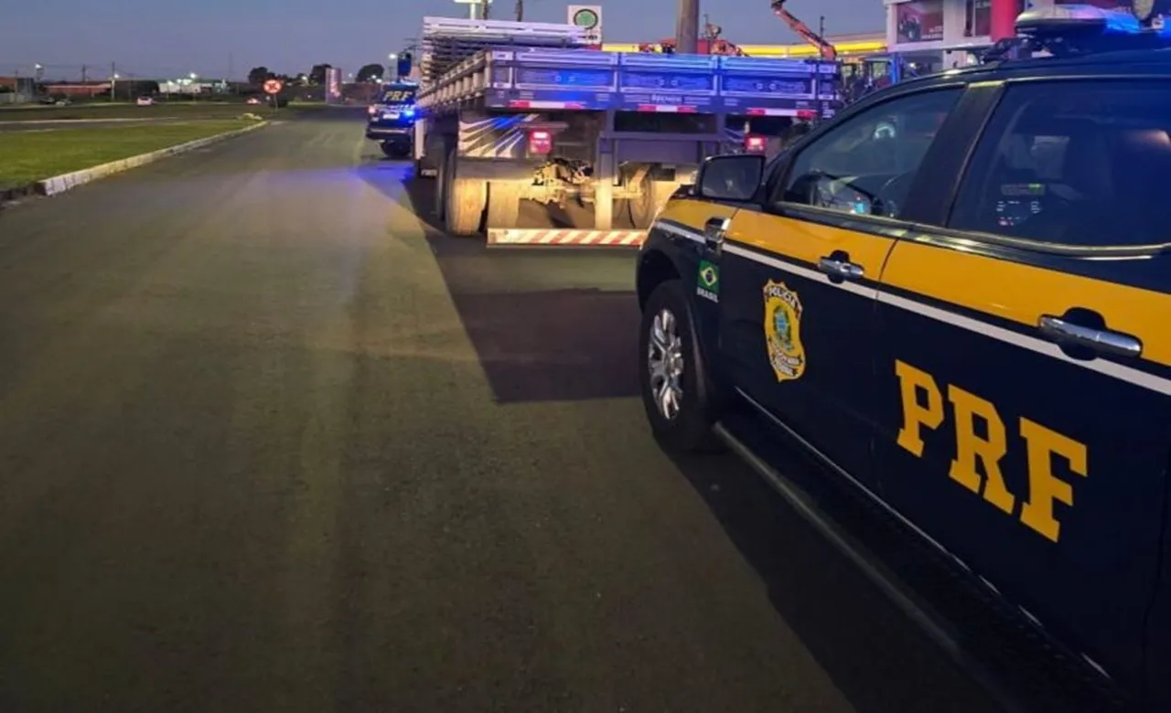 PRF prende motorista após descoberta durante fiscalização em rodovia