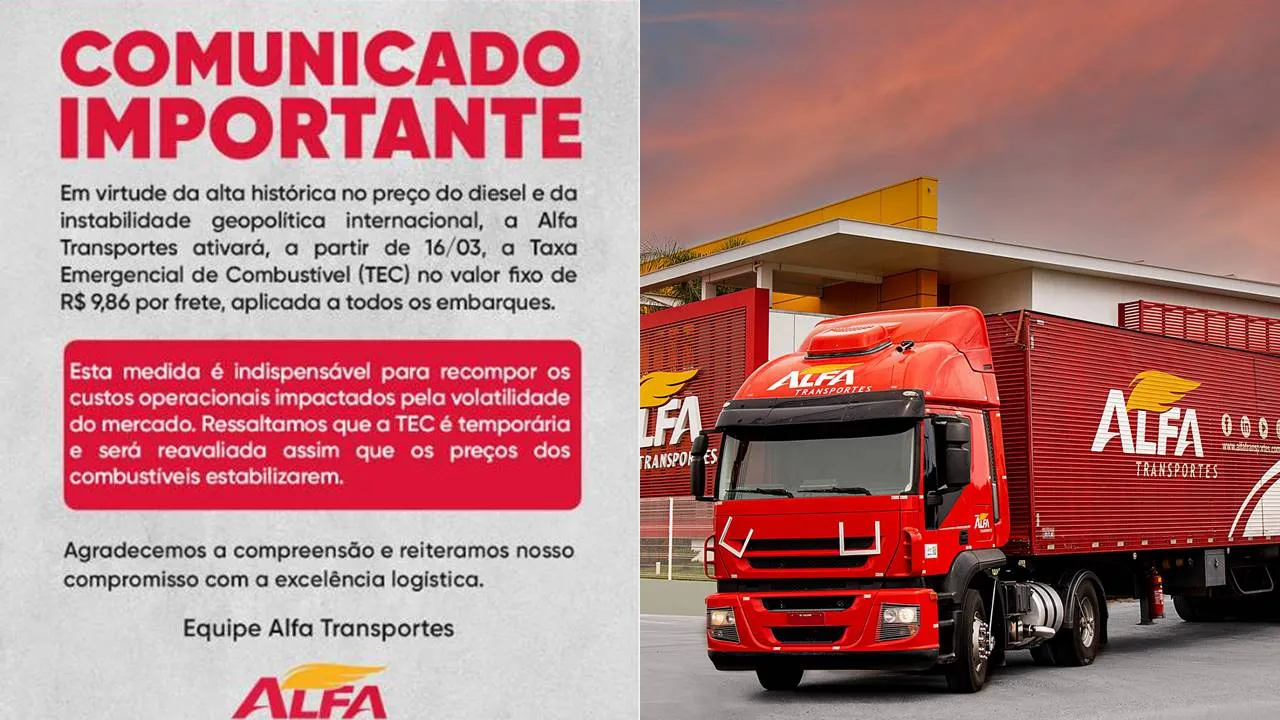 Transportadora cria taxa extra por causa do diesel e fretes podem ficar mais caros
