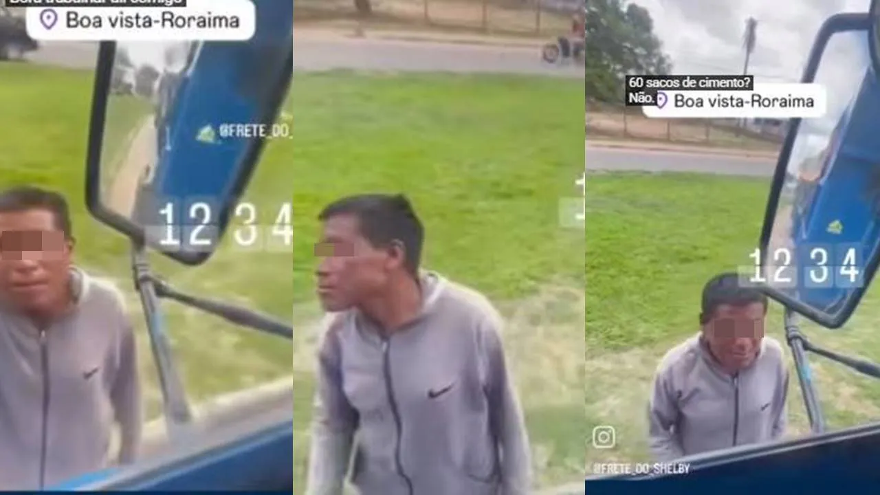 Caminhoneiro oferece R$50 para pedinte ajudar a descarregar e resposta viraliza