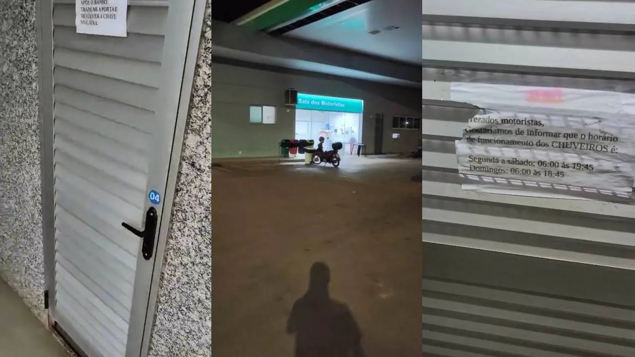 Caminhoneiro faz desabafo após empresa trancar os banheiros “Fiquei sem tomar banho”