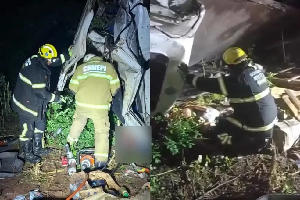 Caminhoneiro fica preso por 13 horas nas ferragens e morre no local