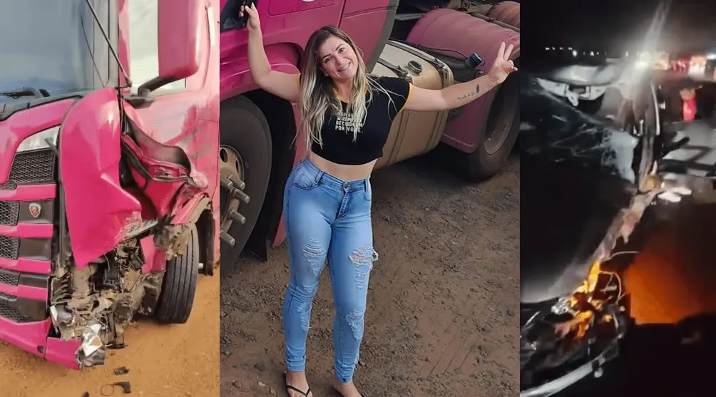 Video: Caminhoneira Daiane Cardoso fala sobre acidente na BR-163