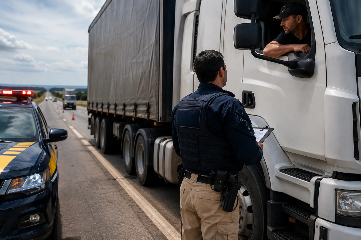 PRF multa caminhoneiro por erro que 90% dos motoristas cometem