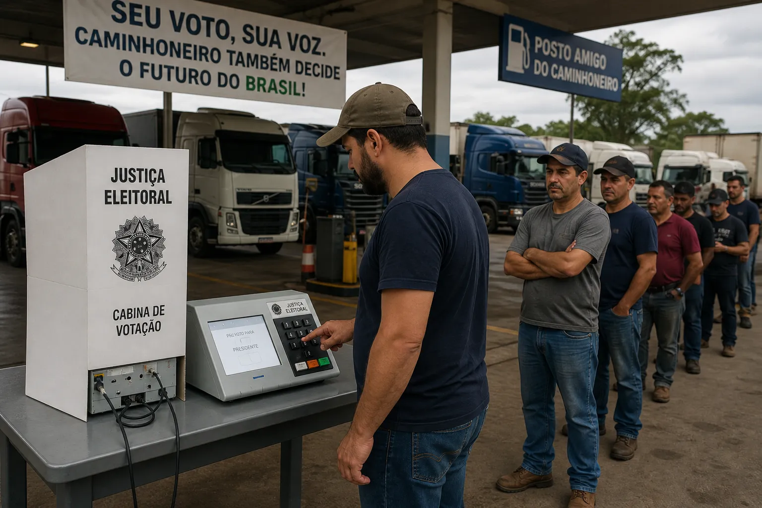 Projeto que dá direito do caminhoneiro votar onde estiver ainda aguarda relator