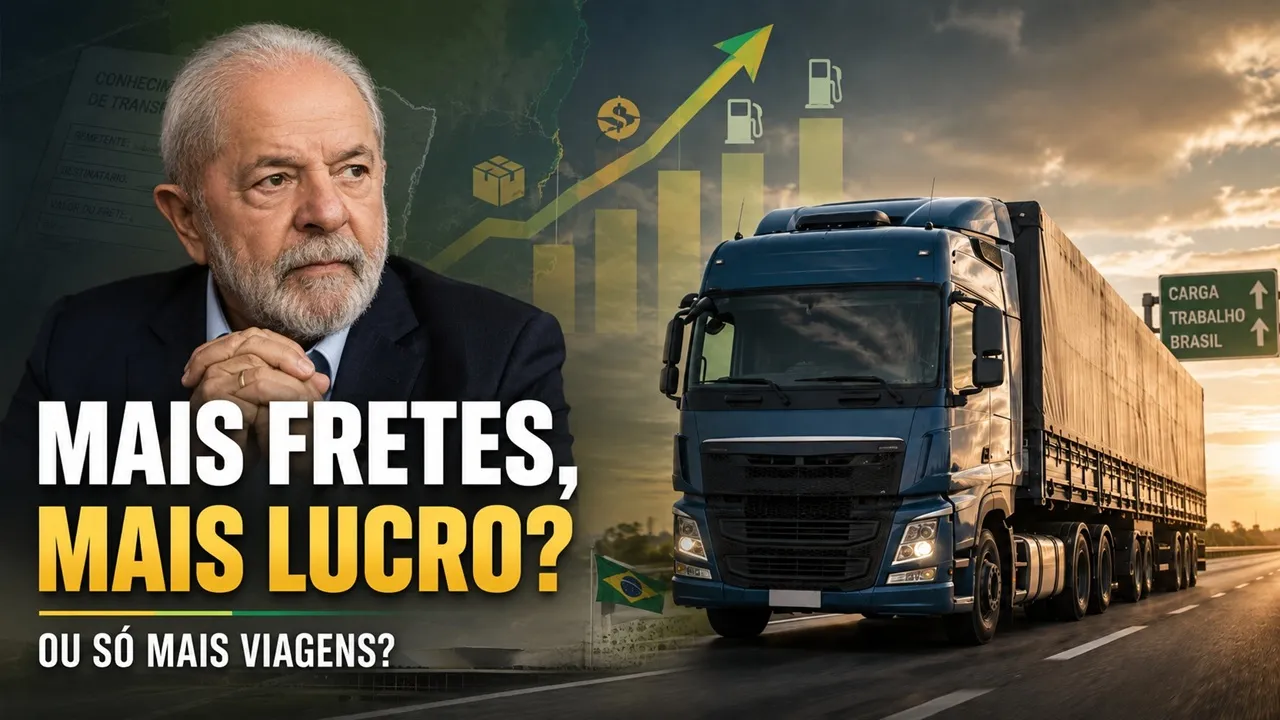 Governo Lula registra mais fretes, mas caminhoneiro está ganhando mais ou só rodando mais?
