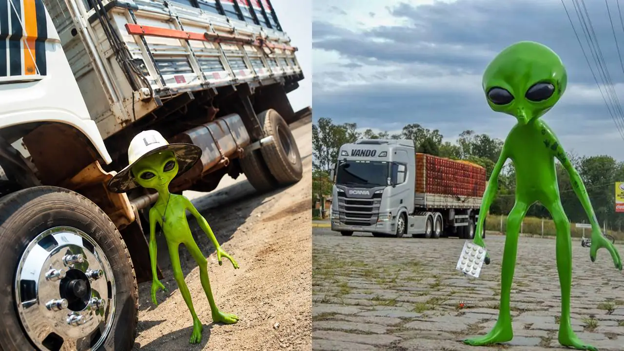 Alien no caminhão