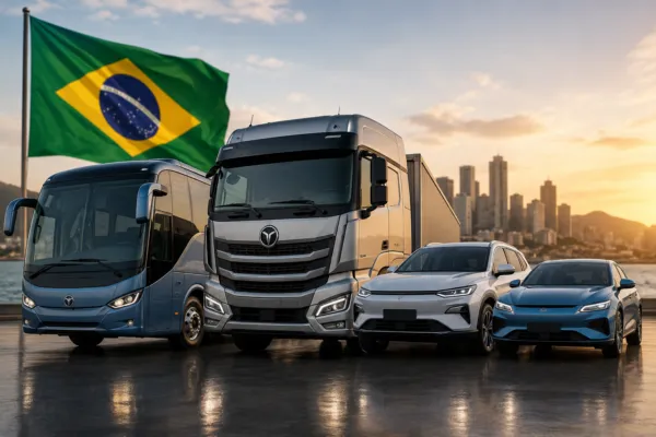 Montadoras chinesas avançam e podem dominar parte do mercado brasileiro de caminhões, ônibus e carros