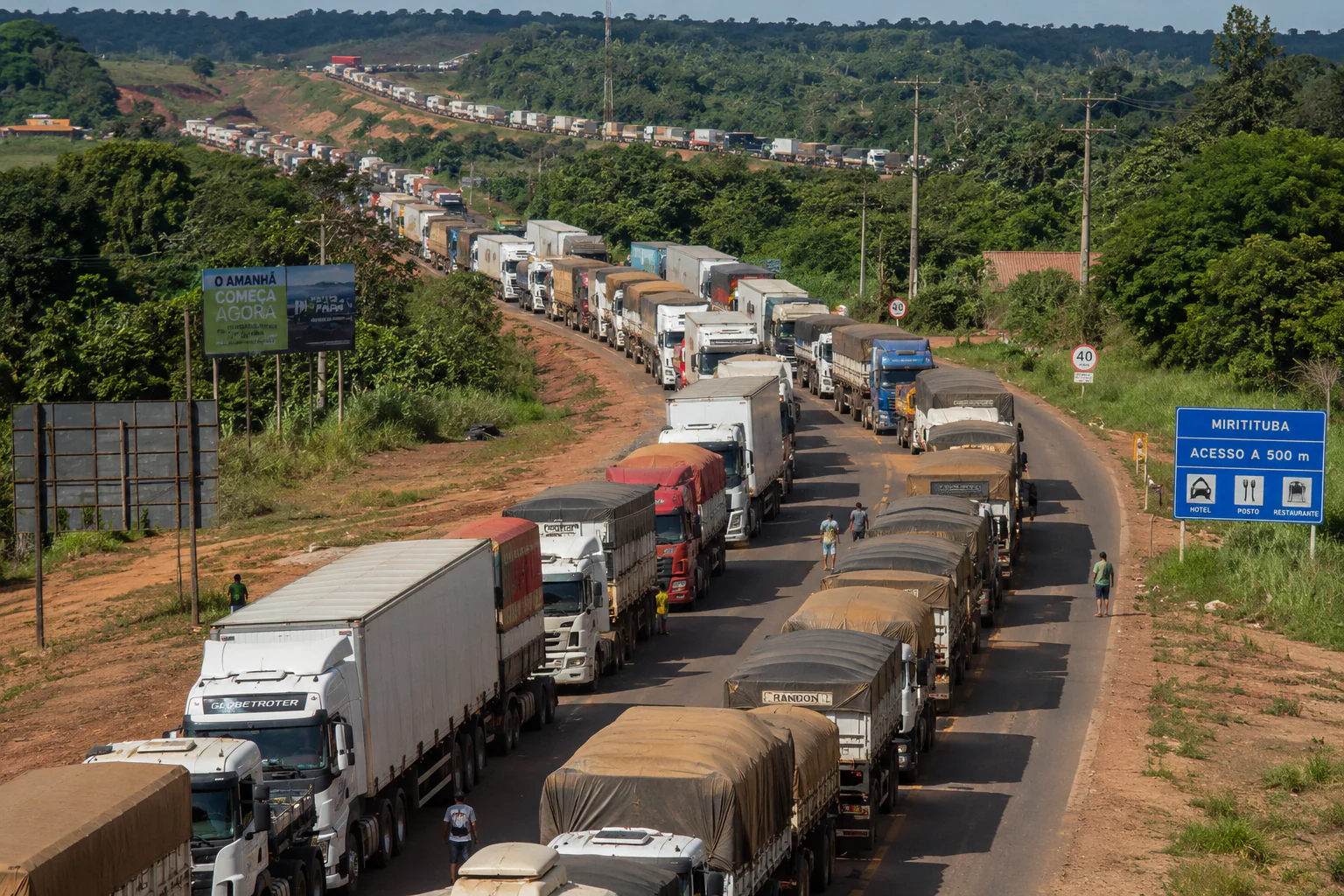 MPT pede medidas para caminhoneiros que enfrentam até 8 dias de espera em Miritituba