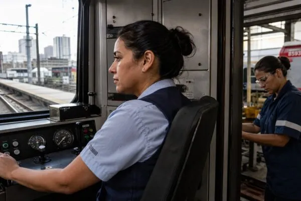 Mulheres assumem cabine dos trens manuais em São Paulo