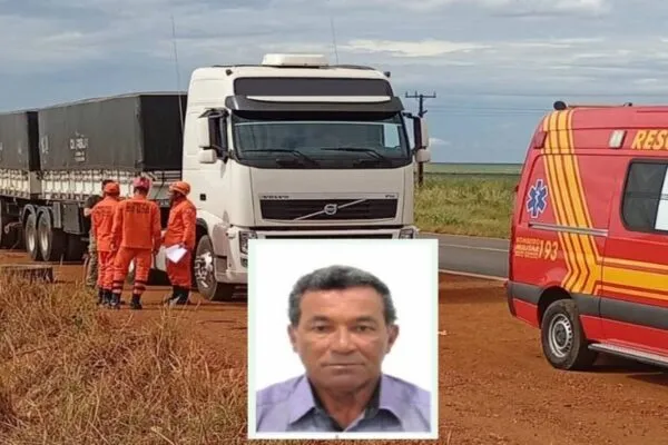 Caminhoneiro de 64 anos morre dentro da cabine após relatar dores no peito durante viagem